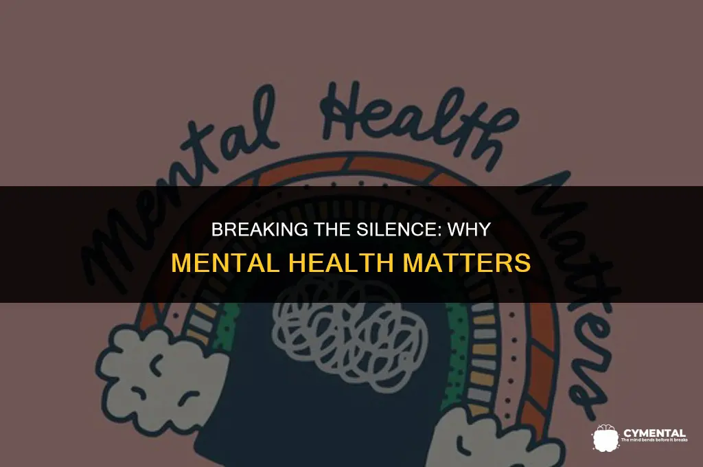 why is it important to talk about mental health