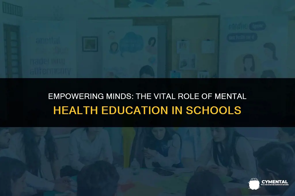 why should mental health be taught in schools