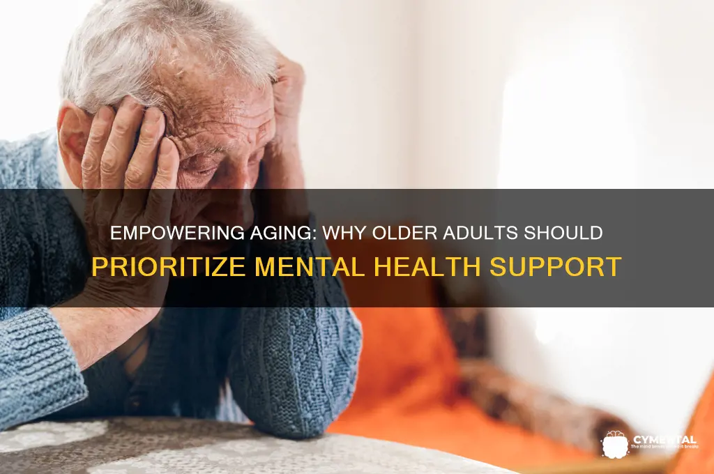 why should older adults seek help for mental healtj
