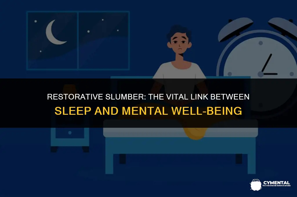 why sleep is important for mental health