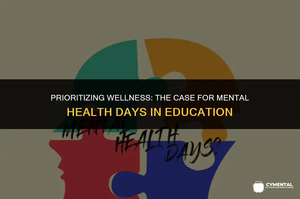 why students should have mental health days